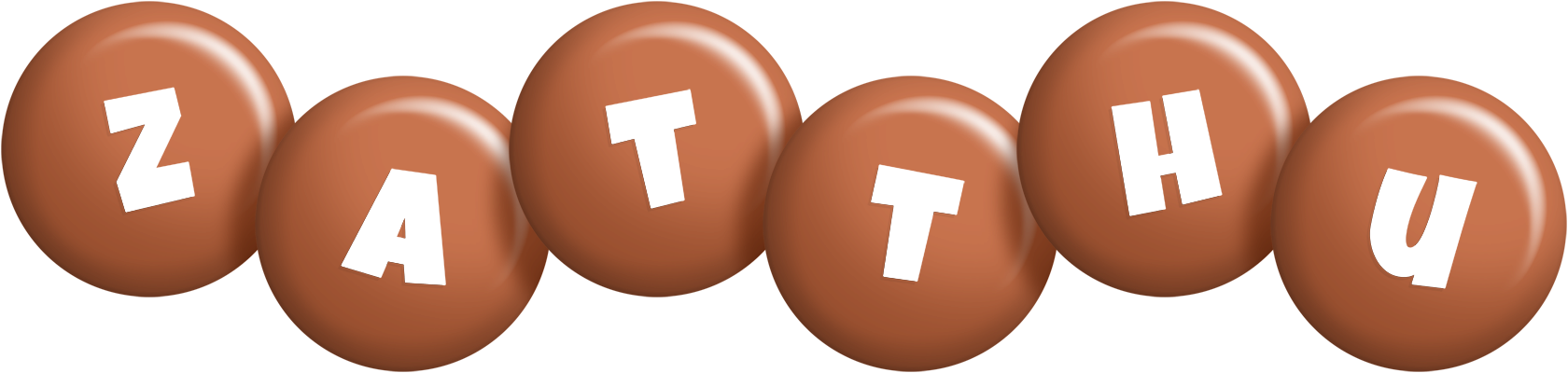 Zatthu candy-brown logo
