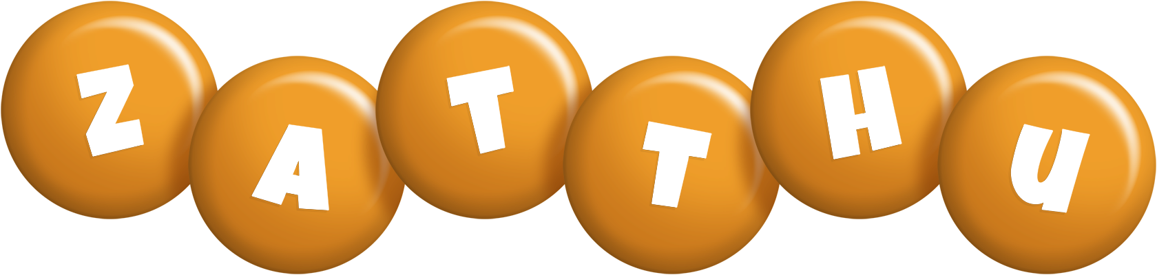 Zatthu candy-orange logo