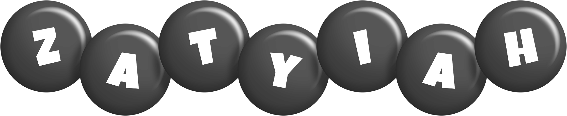 Zatyiah candy-black logo