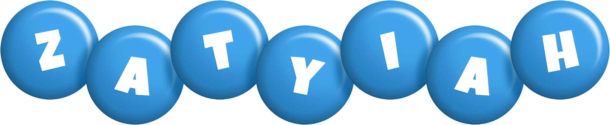 Zatyiah candy-blue logo