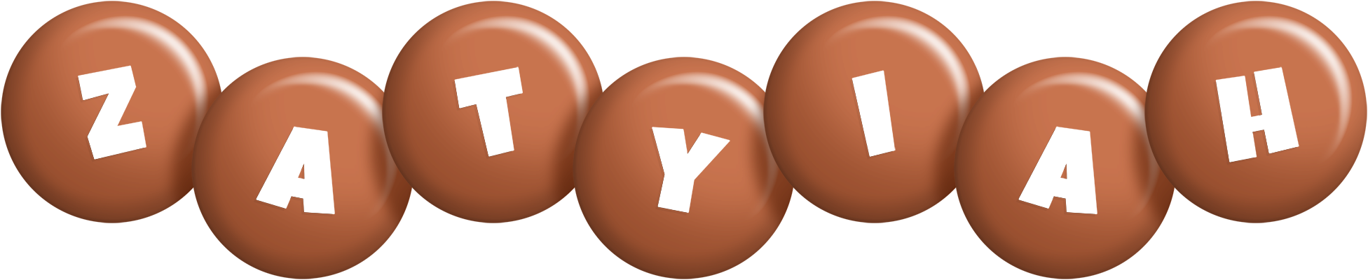 Zatyiah candy-brown logo
