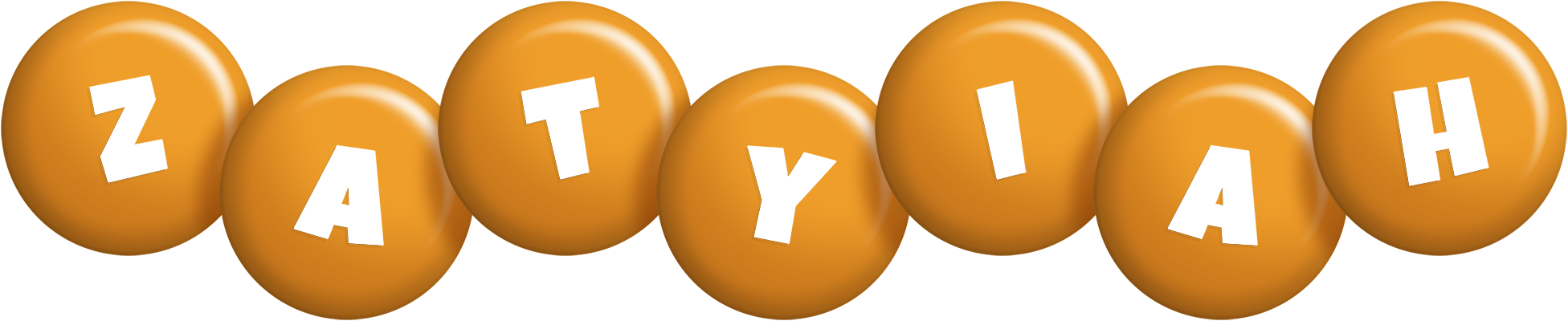 Zatyiah candy-orange logo