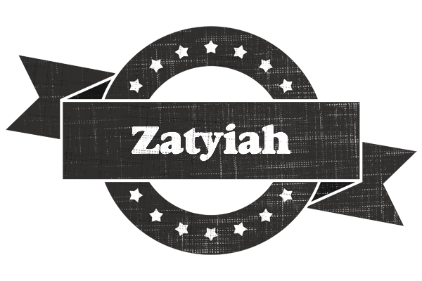 Zatyiah grunge logo