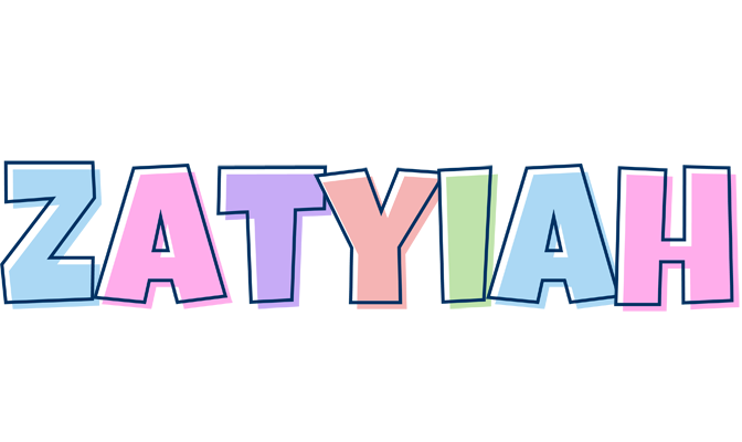 Zatyiah pastel logo
