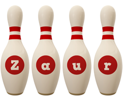 Zaur bowling-pin logo