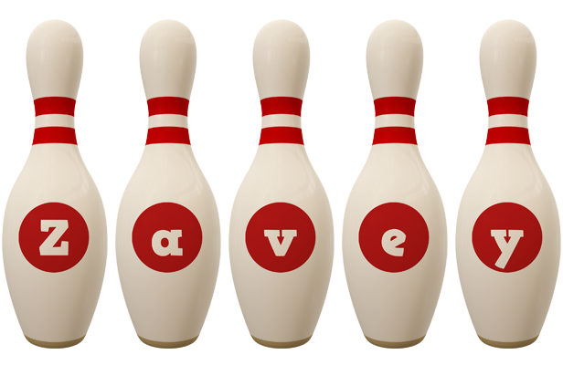 Zavey bowling-pin logo