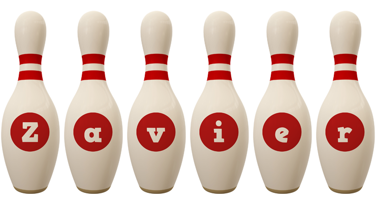 Zavier bowling-pin logo