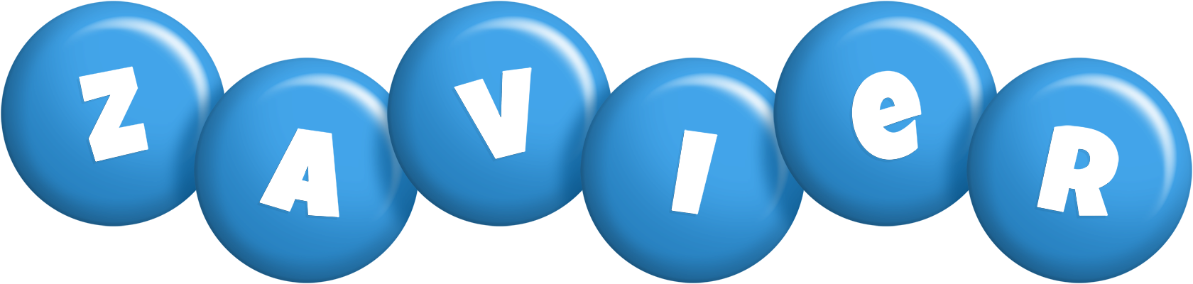 Zavier candy-blue logo