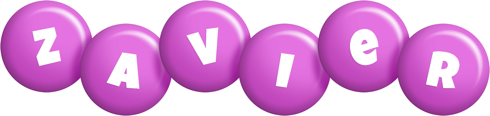 Zavier candy-purple logo