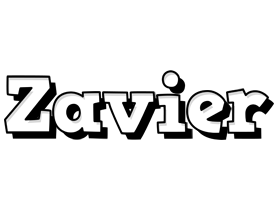 Zavier snowing logo