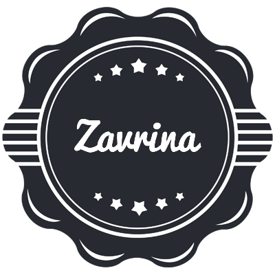 Zavrina badge logo