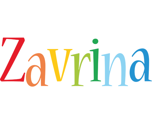 Zavrina birthday logo