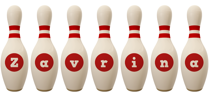 Zavrina bowling-pin logo