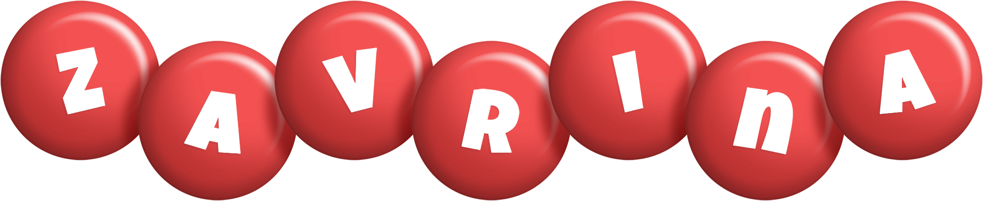Zavrina candy-red logo