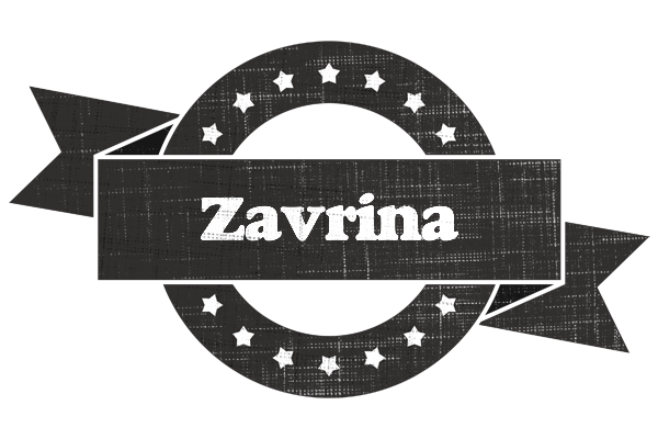 Zavrina grunge logo
