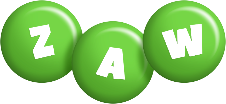Zaw candy-green logo