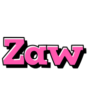 Zaw girlish logo