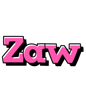 Zaw girlish logo
