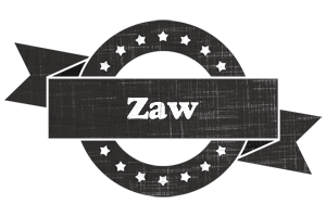 Zaw grunge logo