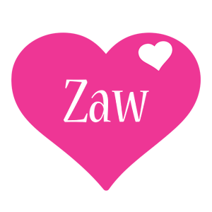 Zaw love-heart logo