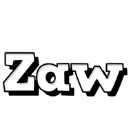 Zaw snowing logo