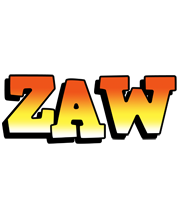 Zaw sunset logo