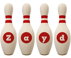 Zayd bowling-pin logo