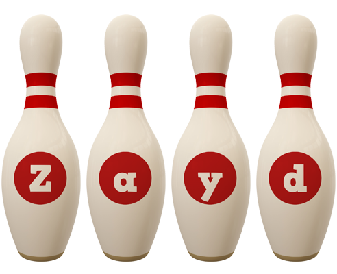 Zayd bowling-pin logo