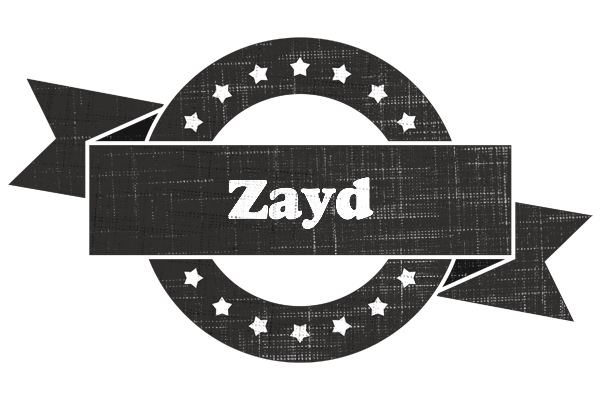 Zayd grunge logo
