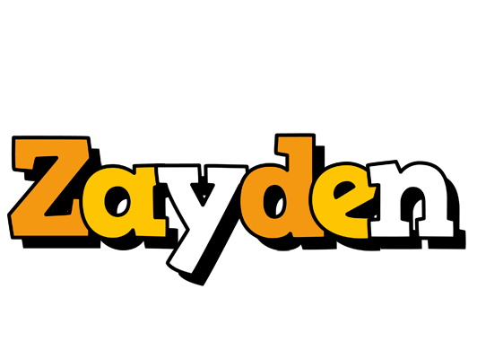 Zayden cartoon logo