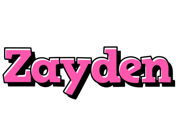 Zayden girlish logo