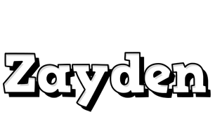 Zayden snowing logo