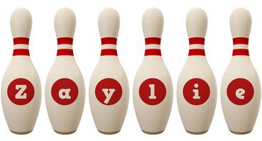 Zaylie bowling-pin logo