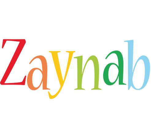 Zaynab birthday logo