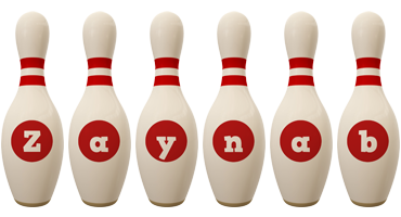 Zaynab bowling-pin logo