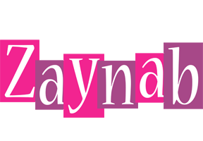 Zaynab whine logo