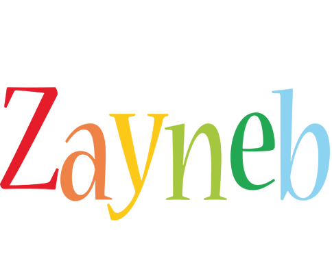 Zayneb birthday logo