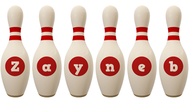 Zayneb bowling-pin logo