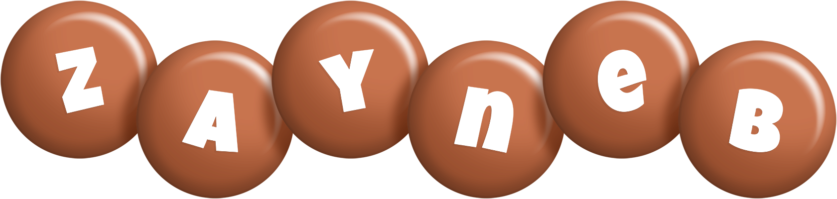 Zayneb candy-brown logo