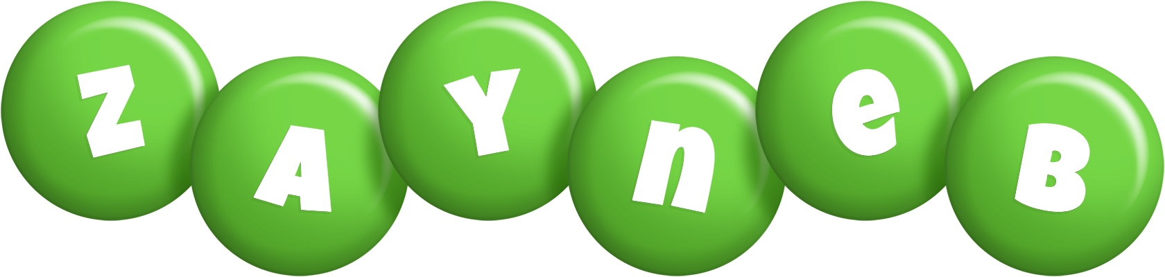Zayneb candy-green logo