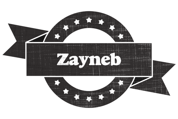 Zayneb grunge logo