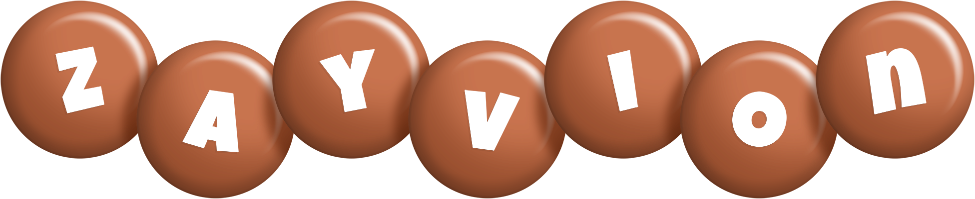 Zayvion candy-brown logo