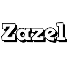 Zazel snowing logo