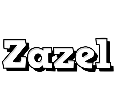Zazel snowing logo