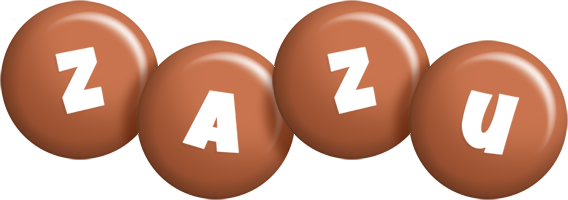 Zazu candy-brown logo