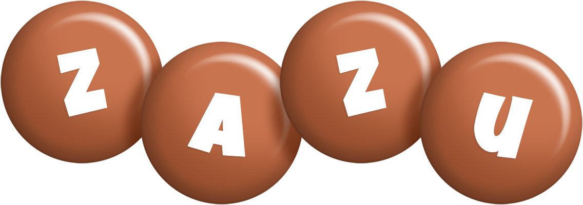 Zazu candy-brown logo