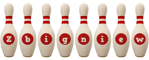 Zbigniew bowling-pin logo