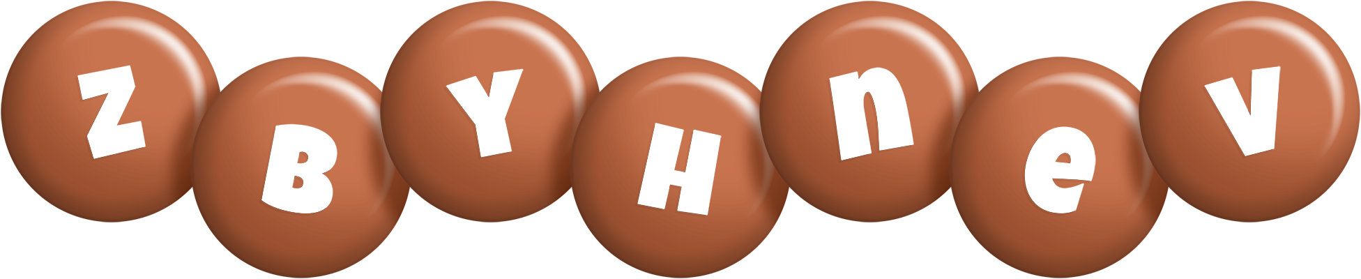 Zbyhnev candy-brown logo