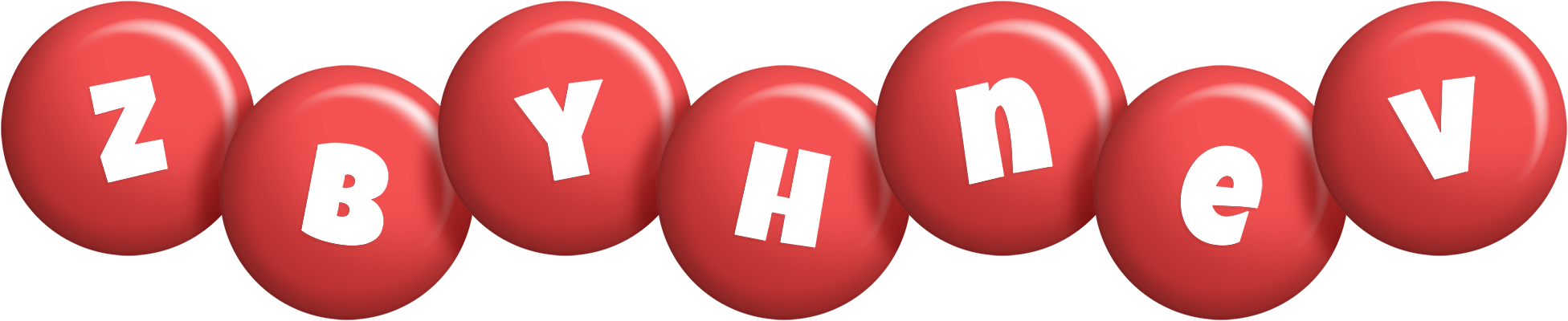 Zbyhnev candy-red logo