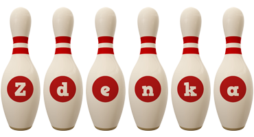 Zdenka bowling-pin logo